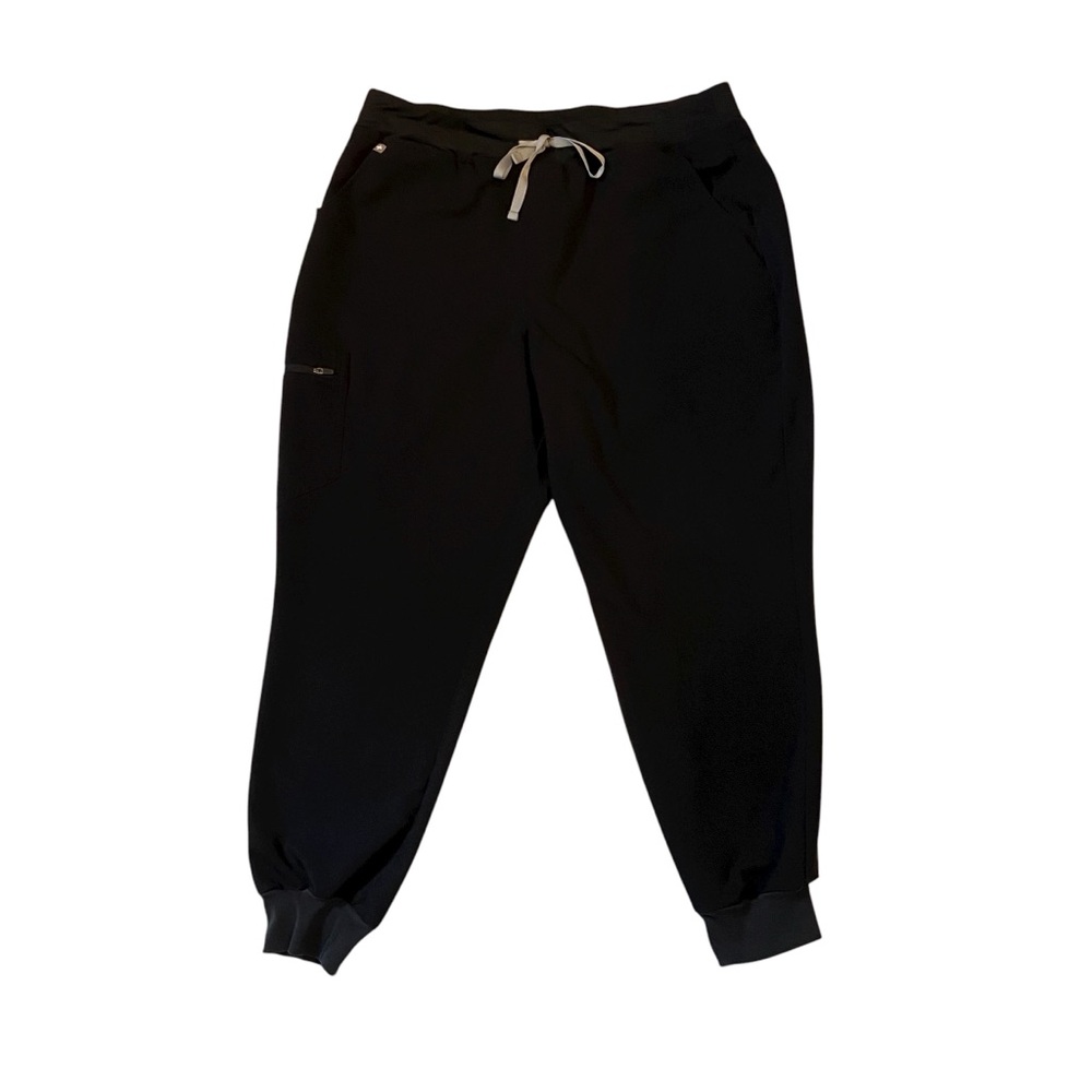 FIGS Zamora High Rise Jogger Scrub Pants Technical Collection Black W22SW2012 XL